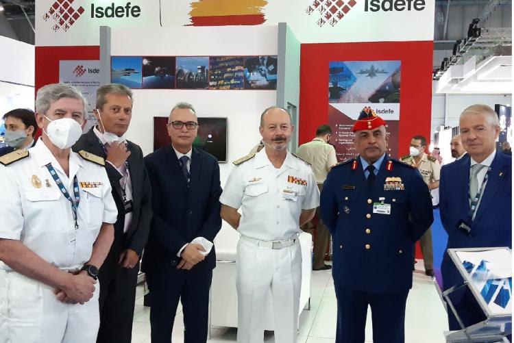 Isdefe recibe en el Dubai Air Show a Mr. Ishaq Saleh Mohammed Al Baloushi, Executive Director of Defence Industry & Capability Development de Emiratos Árabes Unidos.