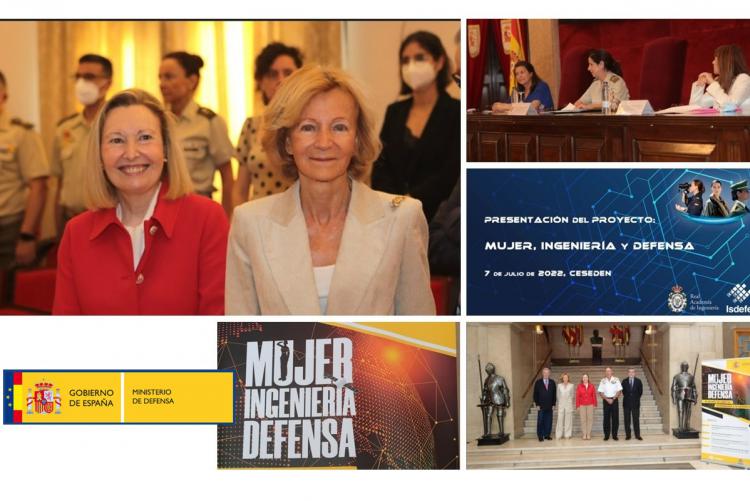 La Secretaria de Estado de Defensa, Dña. Amparo Valcarce, ha presentado hoy el proyecto “Mujer, Ingeniería y Defensa” en el CESEDEN.