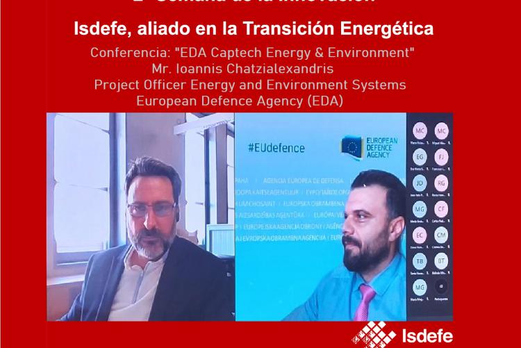 2º Semana de la Innovación Isdefe. Conferencia "EDA Captech Energy & Environment" por  Ioannis Chatzialexandris, Project Officer Energy and Environment Systems, European Defence Agency (EDA).