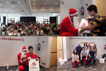 Isdefe volunteers celebrate Christmas with children from the Masnatur Foundation 
