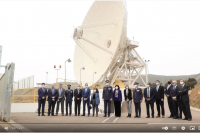 His Majesty the King unveils the new antenna at NASA&#039;s Madrid Deep Space Communications Complex (MDSCC)