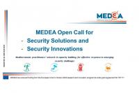MEDEA launches an open call for ideas and solutions.