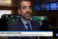 Entrevista de RTVE al Director del Centro Espacial  MDSCC, en Robledo de Chavela