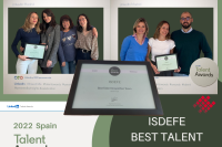 LinkedIn presents Isdefe its “Best Talent Acquisition Team” award
