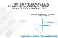 Jornada Red Horizontes, Colaboración en Innovación de la Ingeniería de Sistemas para la Defensa y Universidades