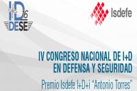 Creation of the Isdefe “Antonio Torres” R&amp;D Award as part of the National Congress on R&amp;D in Defence and Security (DESEI+D)